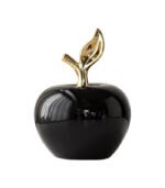 MERISHOPP® Ceramic Apples Figurine Tabletop Apples Statue for Office Living Room Entryway Large Black|Home & Garden | Home Decor| Figurines|1 Apples Decoration