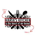 Custom Kitchen Metal Sign Art - Image 2