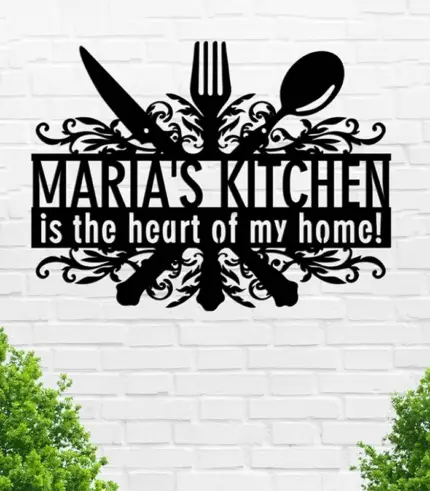Custom Kitchen Metal Sign Art